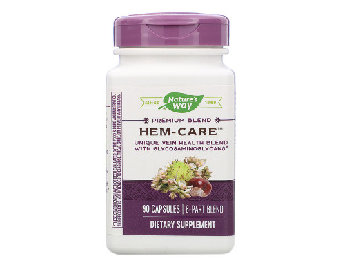 Здоров'я вен, Hem-Care, Nature's Way, 90 капсул