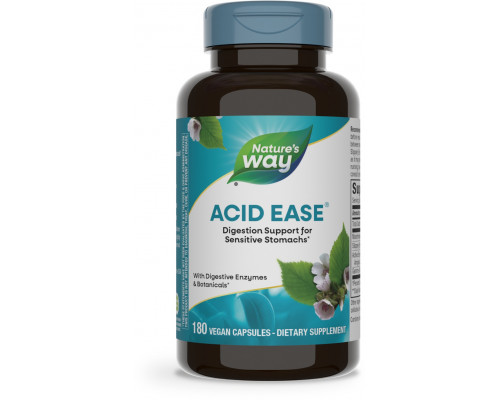 Формула пищеварения, Acid Ease, Digestion Formula, Nature's Way, 180 веганских капсул