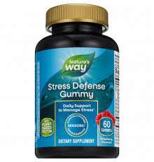 Підтримка при стресі, Stress Defense Gummies, Nature's Way, малина, 60 жувальних цукерок