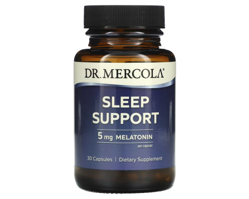 Підтримка сну, Sleep Support, Dr. Mercola, 5 мг, 30 капсул