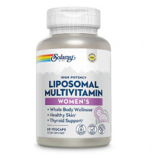 Мультивитамины для женщин, Women's Liposomal Multivitamin, Solaray, липосомальные, 60 вегетарианских капсул