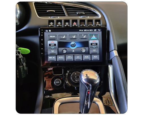 Штатная магнитола Lesko для Peugeot 3008 I Рестайлинг 2013-2016 экран 9" 2/32Gb Wi-Fi GPS Base