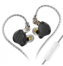 Навушники KZ ZS10 Pro X з мікрофоном black