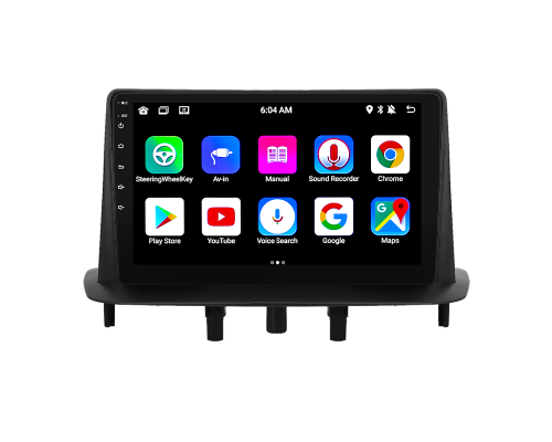 Штатная магнитола Lesko для Renault Fluence I Рестайлинг 2012-2017 экран 9" 1/16Gb Wi-Fi GPS Base