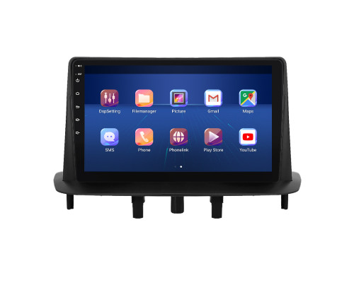 Штатная магнитола Lesko для Renault Fluence I Рестайлинг 2012-2017 экран 9" 4/32Gb 4G Wi-Fi GPS Top