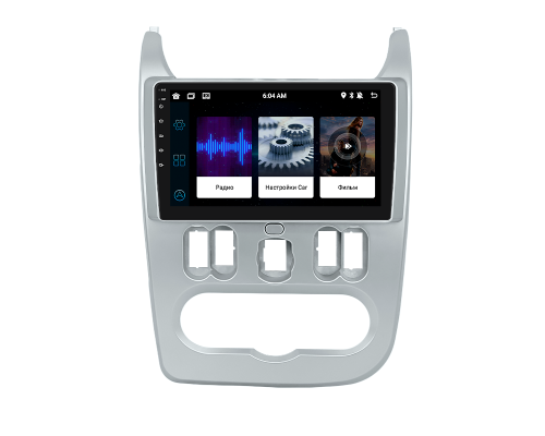 Штатная магнитола Lesko для Renault Logan I Рестайлинг 2009-2015 экран 9" 1/16Gb Wi-Fi GPS Base