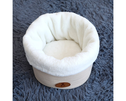 Лежак для домашних животных Hoopet 19X1303M 33*33*26 см Milk