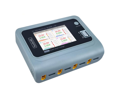 Зарядний пристрiй ToolkitRC Q4AC gray