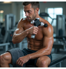 Перкусійний масажний пістолет Booster A2 — ударний масажер для глибокого масажу та відновлення.