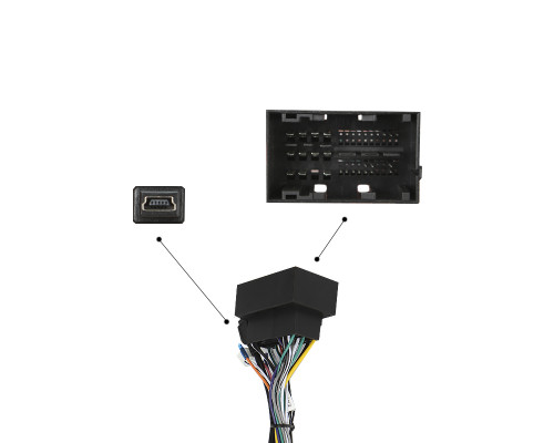 Адаптер штатной магнитолы для Dodge Dart 2012-2016 Fiat Stilo 2001-2007 500X (334) 2015+ CAN-BAS (6517/6976)