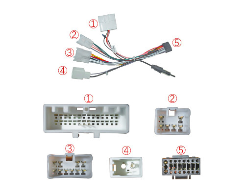 Адаптер штатного усилителя FEELDO Toyota 4 выхода (2017)