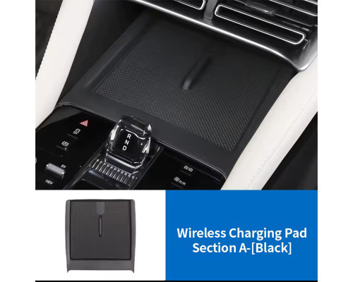 Силиконовый коврик для беспроводной зарядки BYD Song Plus DMi/EV на центральной консоли на 2 отделения нескользящая