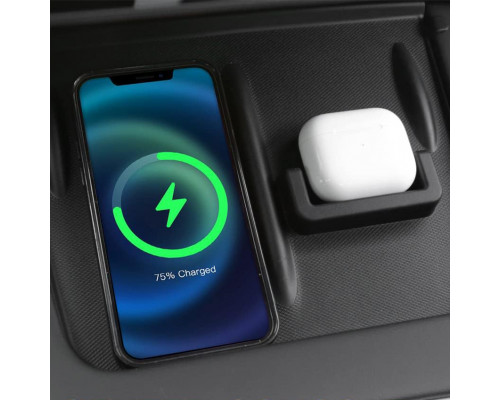 Силиконовый коврик для беспроводной зарядки Tesla Model 3/Y (TSL22052802) на центральной консоли для телефона гарнитуры нескользящий