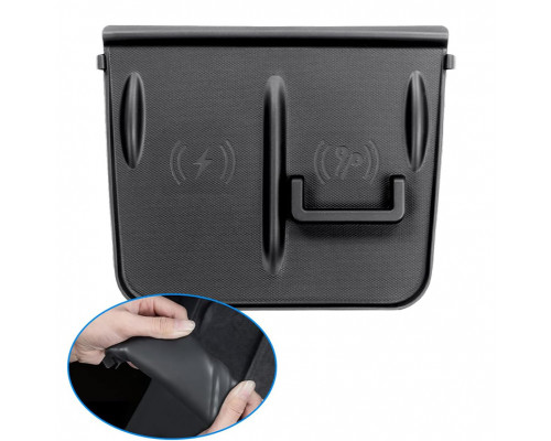 Силиконовый коврик для беспроводной зарядки Tesla Model 3/Y (TSL22052802) на центральной консоли для телефона гарнитуры нескользящий