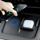 Силиконовый коврик для беспроводной зарядки Tesla Model 3/Y (TSL22052802) на центральной консоли для телефона гарнитуры нескользящий