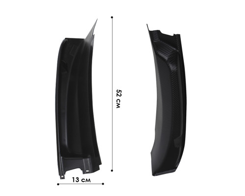 Защитная накладка Tesla Model 3 (TSL24010602) отделки багажника под замок карбоновая