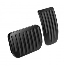 Декоративные накладки на педали Tesla Model 3 Model Y 2017-2023 (TSL21120703)  нескользящие Black