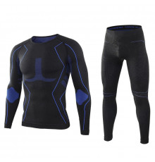 Термобілизна чоловіча A201 Black-Blue XL