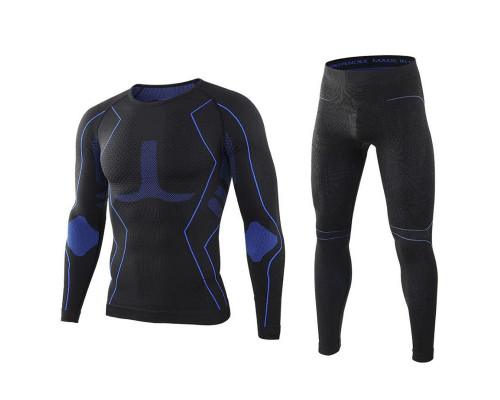 Термобілизна чоловіча A201 Black-Blue XL