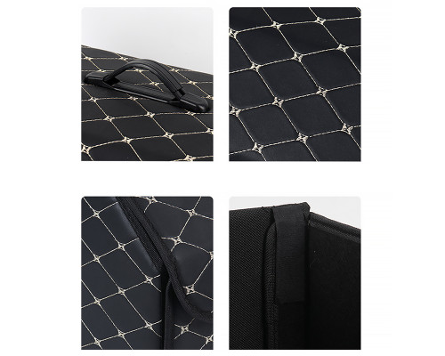 Автомобильный органайзер XY0-52 Black-Gold компактный вместительный два отдела для хранения на магнитах с ручкой 55*31*29 см