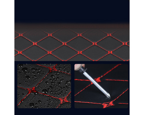 Автомобильный органайзер XY0-52 Black-Red компактный вместительный два отдела для хранения на магнитах с ручкой 40*31*29 см