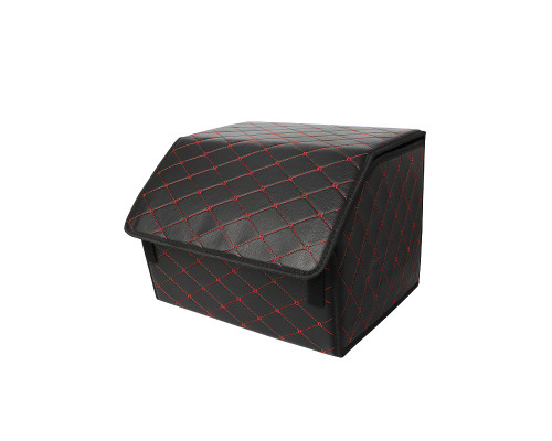 Автомобильный органайзер ZWX-002 Black-Red компактный вместительный два отдела для хранения на липучке с ручкой 40*30*30 см