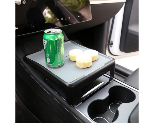 Автомобильная подставка органайзер Tesla Model 3/Y (TSL22102101) центральной консоли пластиковая Gray