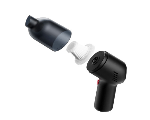 Автомобильный пылесос HELLOLEIBOO LB-067-C 2000 mAh Black