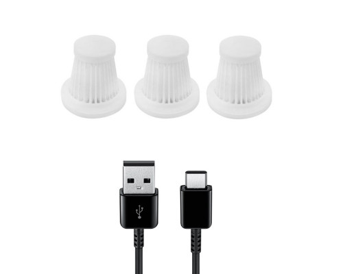 Автомобильный пылесос HELLOLEIBOO LB-067-C 2000 mAh Black