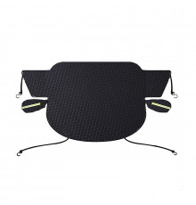 Защитная накидка чехол 12838 Green на лобовое стекло и зеркала от снега и солнца на магнитах 260*114 см