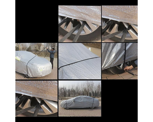 Защитный чехол-тент для автомобиля Sedan от снега дождя солнца водонепроницаемый пыленепроницаемый 540*200*150