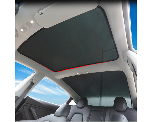 Автомобильная солнцезащитная шторка для панорамы Tesla Model 3 2019-2023 Black