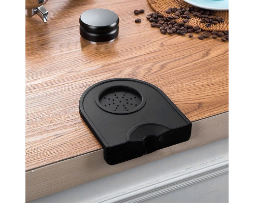 Коврик для темперовки кофе Choxila 11700 14*12,6*3 см нескользящий силиконовый Black