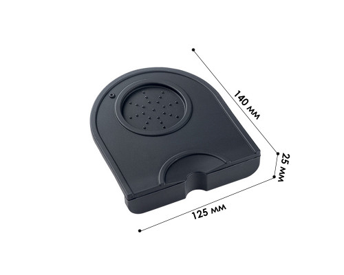 Коврик для темперовки кофе Choxila 11700 14*12,6*3 см нескользящий силиконовый Black