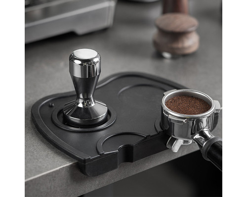 Коврик для темперовки кофе Choxila 11702 21*15*3 см нескользящий силиконовый Black