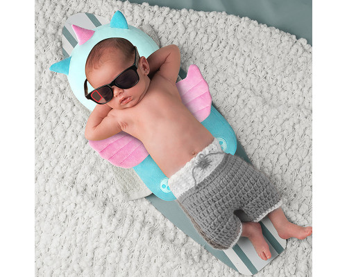 Детская защитная подушка - рюкзак Tochang для защиты головы при падении подголовник Единорог