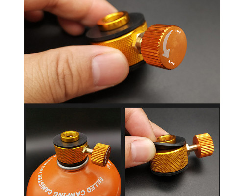 Переходник адаптер для взаимной зарядки балонов для газовой горелки MODEGOL 2024