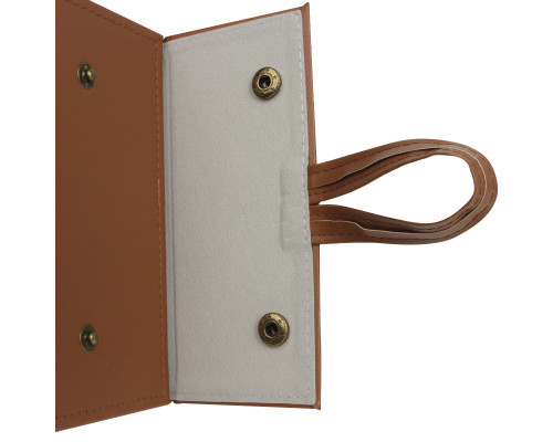 Футляр для хранения очков cкладной органайзер-чехол подвесной Коричневый 5 отделений