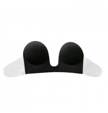 Бюстгальтер силиконовый с глубоким U-образным вырезом самоклеящийся Черный C