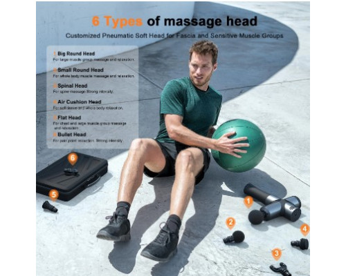 Професійний перкусійний масажер Booster Pro 3 для зняття м'язового болю та відновлення після фізичних навантажень