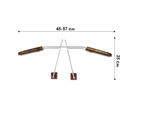 Автомобильная вешалка 11568 (11569) для верхней одежды на подголовник плечики Brown