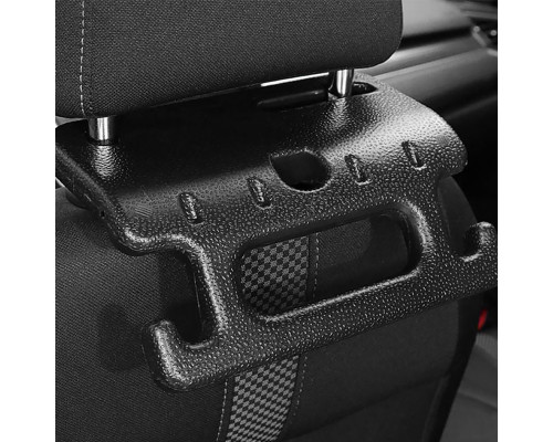 Автомобильная вешалка 11714Y01 для верхней одежды органайзер для сумок вещей с крючками пластиковый Black