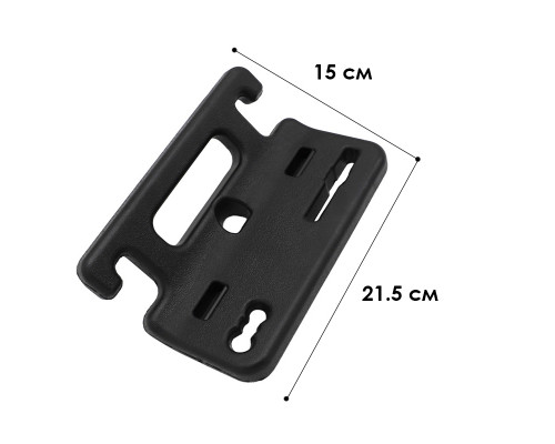 Автомобильная вешалка 11714Y01 для верхней одежды органайзер для сумок вещей с крючками пластиковый Black