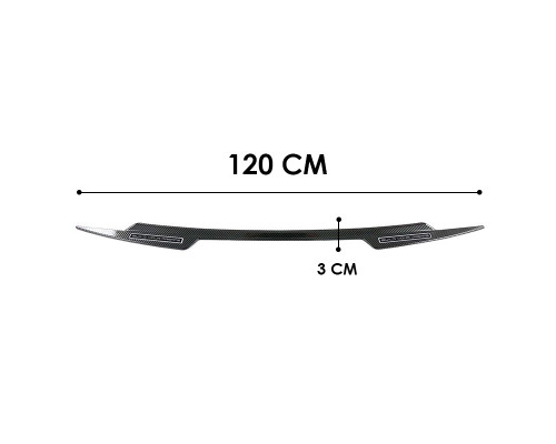 Защитная накладка на задний бампер для автомобиля BYD Atto 3 2022+ Yuan Plus из углеродного волокна