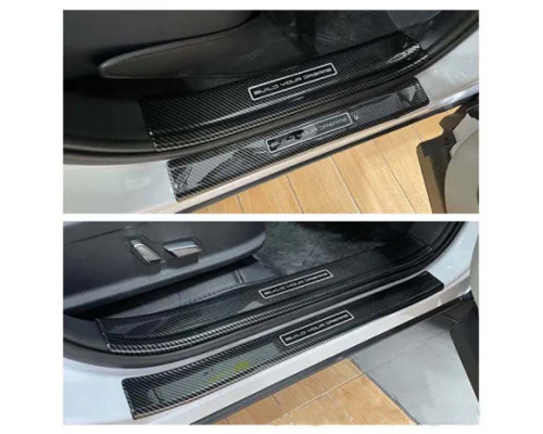 Защитные накладки на пороги для автомобиля BYD Song Plus DM-i/EV из углеродного волокна 4 шт