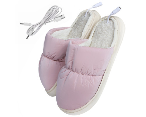 Домашние комнатные тапочки с подогревом A-230 Pink