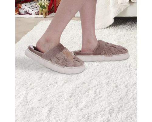 Домашние комнатные тапочки с подогревом A-232 USB c крыльями Beige