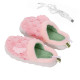Домашние комнатные тапочки с подогревом A-232 USB c крыльями Pink