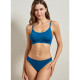 Бесшовный комплект женского белья в рубчик трусы и топ 6618# Туркус M 70/75 ABC