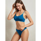 Бесшовный комплект женского белья в рубчик трусы и топ 6618# Туркус M 70/75 ABC